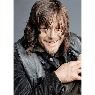 🤣 8c75174c Norman Reedus actor, celebridad, retrato whatsapp sticker