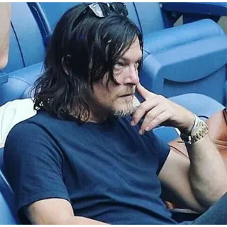 😒 92368009 Norman Reedus actor, celebridad, hombre, persona whatsapp sticker