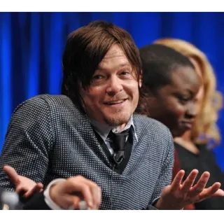 🤷‍♂️ 9e812864 Norman Reedus actor, celebridad, Norman Reedus whatsapp sticker