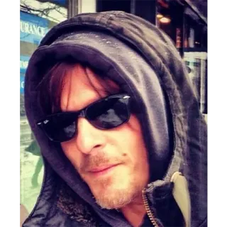 😎 b53d649a hombre, sudadera con capucha, gafas de sol, retrato, persona, celebridad whatsapp sticker