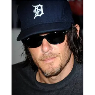 😎 bb2366fd Norman Reedus hombre, actor, gafas de sol, celebridad, Norman Reedus whatsapp sticker