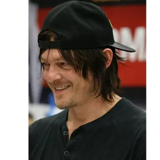 😄 bff0c26f Norman Reedus actor, celebridad, hombre, retrato whatsapp sticker