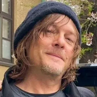 😊 d8ee0b94 Norman Reedus actor, celebridad, Norman Reedus, retrato whatsapp sticker