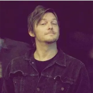 😌 fb1f050e Norman Reedus actor, celebridad, retrato, hombre, televisión whatsapp sticker