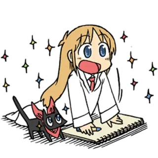 Nichijou @Nekosticker telegram stickers