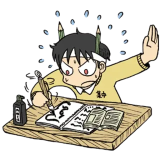 Nichijou @Nekosticker whatsapp stickers