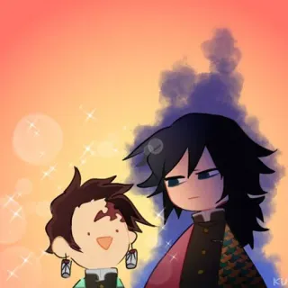 ✨ 0ff44583 Tanjiro Kamado Demon Slayer Anime, Demon Slayer, Tanjiro, Giyuu whatsapp sticker