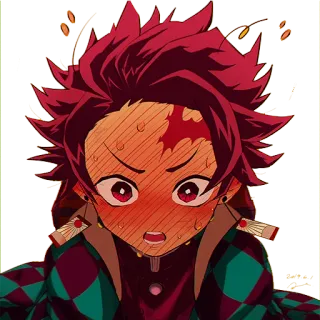 😳 a0e90065 Tanjiro Kamado Demon Slayer Anime, Demon Slayer, Tanjiro Kamado, Manga, Personnage d'anime whatsapp sticker