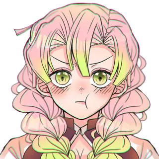 ☹️ d9de0418 Mitsuri Kanroji Demon Slayer Anime, Demon Slayer, Mitsuri Kanroji, Waifu, Mignon, Pilier de l'Amour whatsapp sticker