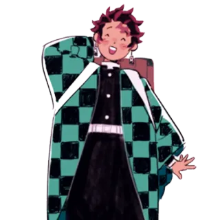 ☺️ 381965eb Tanjiro Kamado Demon Slayer 动漫, 鬼灭之刃, 炭治郎, 角色, 漫画 telegram sticker