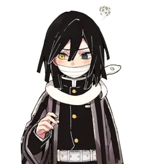 😚 d40d4f8b Obanai Iguro Demon Slayer 伊黑小芭内, 鬼灭之刃, 动漫人物, 漫画 telegram sticker