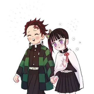 🥰 da8c7420 Tanjiro Kamado Demon Slayer 动漫, 鬼灭之刃, 炭治郎, 角色, 漫画 telegram sticker