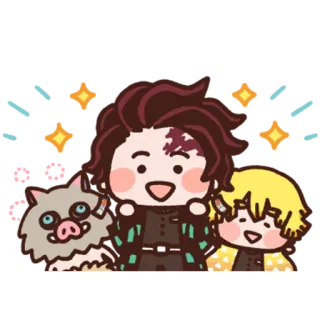 Demon Slayer @Nekosticker whatsapp stickers