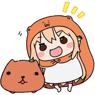 🖐 eafa8991 Umaru Doma Himouto! Umaru-chan Anime, Chibi, Umaru-chan, Słodkie, Kreskówka, Manga, Radosny whatsapp sticker