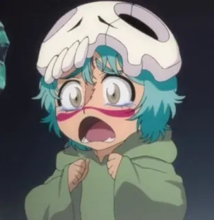 👼 48faa0c9 Nelliel Tu Odelschwanck Bleach Anime, Karakter, Cartoon, Huilend, Schedel, Bleach telegram sticker