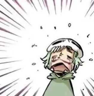 👼 57537502 Anime, Manga, Huilend, Verdrietig, Emotie, Cartoon telegram sticker