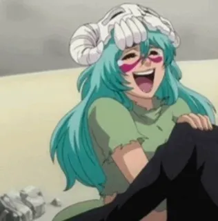 👼 be930c5a Nelliel Tu Odelschwanck Bleach Anime, Personage, Bleach, Nelliel, Nelliel Tu Odelschwanck, Lachend, Cartoon, Vrouw telegram sticker