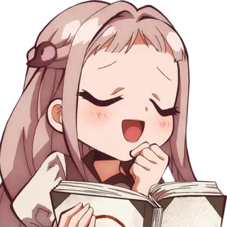 ☺️ 1aac5fdb Nene Yashiro Toilet-bound Hanako-kun Аниме, Манга, Милый, Каваи, Школа, Чтение telegram sticker
