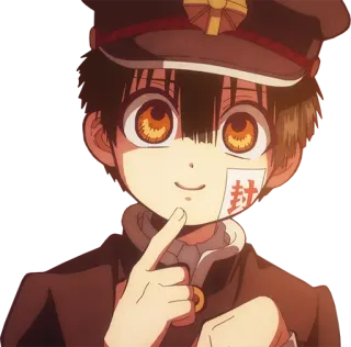 🤔 9dad2bbd Hanako-kun Toilet-bound Hanako-kun Аниме, Hanako-kun, Туалетный мальчик Ханако, Персонаж, Манга telegram sticker