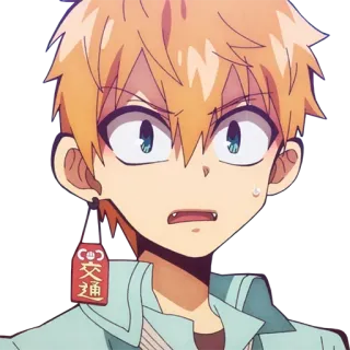 😢 d9ff511b Minamoto Kou Toilet-bound Hanako-kun Аниме, Манга, Персонаж, Минамото Коу, Коу, Туалетный мальчик Ханако telegram sticker