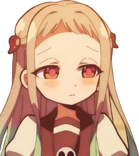 😒 23621a41 Nene Yashiro Toilet-bound Hanako-kun Anime, Manga, Niedlich, Mädchen, Schuluniform telegram sticker