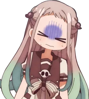 😖 5f3c9a82 Nene Yashiro Toilet-bound Hanako-kun Anime, Manga, Mädchen, Süß, Emotional, Nene Yashiro, Hanako-kun telegram sticker