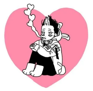 🌟 3b2b6f6a Fumo, Coniglio, Cuore, Teschio, Personaggio telegram sticker