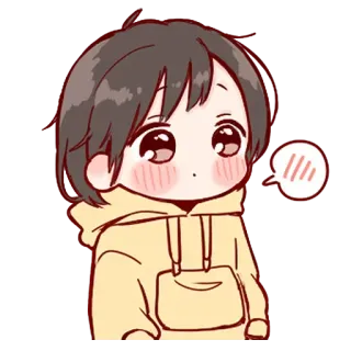 🍬 9866b4cf anime, cute, chibi, cartoon, girl, illustration whatsapp sticker