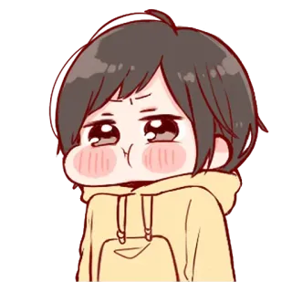 🍬 e096a7b8 anime, cartoon, cute, kawaii, illustration, character, manga, emotional whatsapp sticker