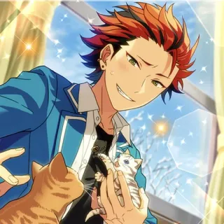 🥰 cdd03898 Anime, Pria, Kucing, Lucu, Kawaii whatsapp sticker