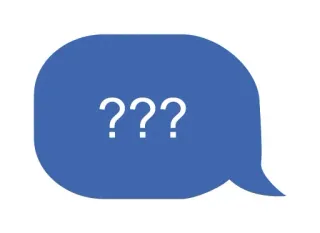 😢 74b03761 ??? tanda tanya, biru, gelembung, pertanyaan, bingung, tidak yakin telegram sticker