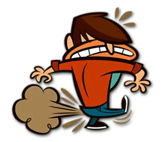 💨 6abd8168 kreskówka, pierd, humor, głupi, obrzydliwy, animacja whatsapp sticker