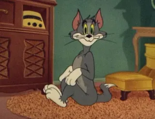 🧡 66364267 Tom Tom and Jerry katze, cartoon, lustig, tier, figur, klassisch whatsapp sticker