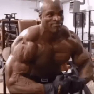 💪 9fd50abe Ronnie Coleman Thể hình, Thể dục, Cơ bắp, Cử tạ, Tập luyện, Phòng tập, Powerlifting telegram sticker
