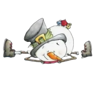 🫥 0c931e25 bonhomme de neige, dessin animé, hiver, fête, neige, noël, mignon, décoration telegram sticker
