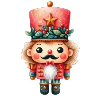🫥 9b38eb72 Nutcracker Casse-Noisette, Noël, Fêtes, Soldat de plomb, Festif, Mignon telegram sticker