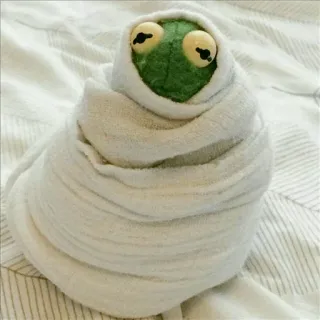 🤔 1a62f713 Kermit Kermit Ếch Xanh, Muppets, khăn tắm, dễ thương, con rối, xanh lá telegram sticker
