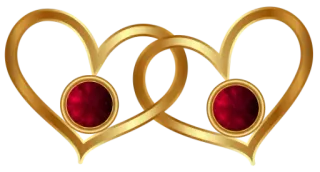 💕 1d6aaa7f Herz, Liebe, Hochzeit, Gold, Rot, Schmuck telegram sticker