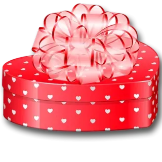 😡 285bf478 Geschenk, Herz, Präsent, Kiste, Valentinstag, Liebe, Schleife telegram sticker