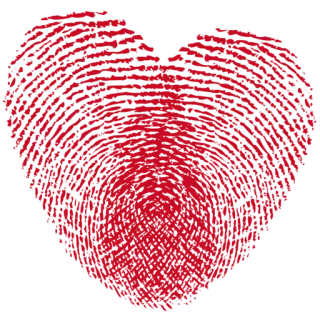 😴 31ada1fc Herz, Liebe, Rot, Valentinstag, Fingerabdruck, Muster telegram sticker