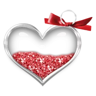 😢 78148216 Herz, Liebe, rot, Glitzer, Valentinstag, Schleife, romantisch, Symbol telegram sticker