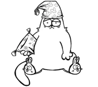 Кот Саймона whatsapp stickers