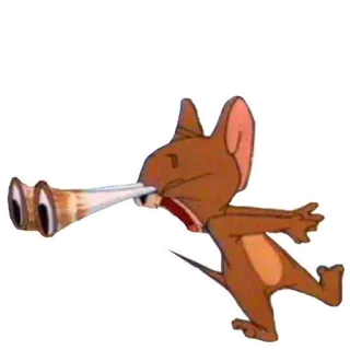 👁 680d4a42 Jerry Mouse Tom and Jerry หนู, การ์ตูน, ตลก, ตัวละคร, ตลกขบขัน, สีหน้า, มีม telegram sticker