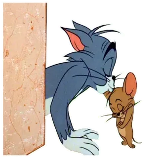 👨 d4d5a9fb Tom and Jerry การ์ตูน, แมว, หนู, มิตรภาพ, แอนิเมชั่น, คลาสสิก telegram sticker