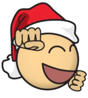 😝 57bc19e4 絵文字, クリスマス, サンタ, お祝い, 冬, ホリデー telegram sticker