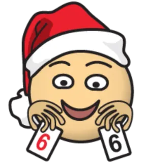 🃏 70d016c9 クリスマス, 絵文字, カード, ホリデー, トランプ, 数字, 面白い telegram sticker