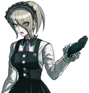π 077d6038 Kirumi Tojo Danganronpa anime, game, maid, character, danganronpa whatsapp sticker