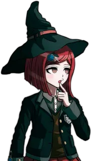 π€ 243852ed Himiko Yumeno Danganronpa V3: Killing Harmony anime, witch, cute, himiko yumeno, danganronpa whatsapp sticker