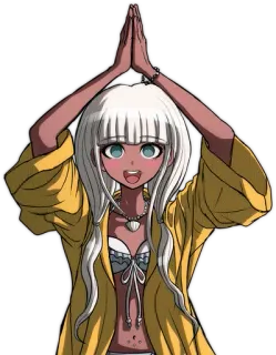 π 63ee3dc0 Angie Yonaga Danganronpa anime, character, girl, game, danganronpa, angie yonaga whatsapp sticker