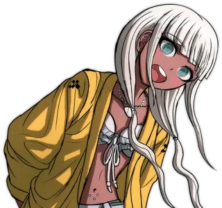 π cbae2706 Angie Yonaga Danganronpa anime, manga, character, girl, danganronpa whatsapp sticker
